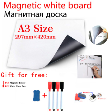 Magnetic Whiteboard Fridge Sticker School Student Supplies Stationery Office Information Message Board Dry Erase White Board