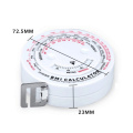 New 1pcs 150cm BMI Body Retractable Tape For Diet Weight Loss Tape Measure & Calculator Keep Your Beauty Body Ruler