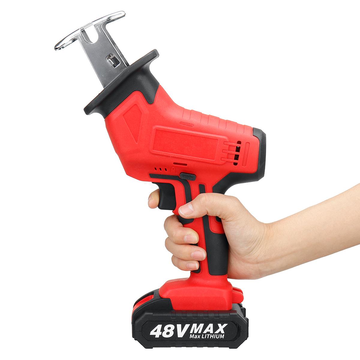 2 In 1 48V Cordless Impact Drill Reciprocating Saw Variable Speed Electric Saw Electric Screwdriver Wood Metal Cutting Chainsaw