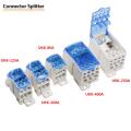 UUK-80A/125A/160A/250A/400A/500A Rail type splitter box universal wire connector Splitter High current distribution box 1000V