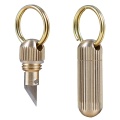 1/2/5/10pcs Stainless Steel EDC Key Ring Mini Zipper Keychain Foldable Knife Portable Outdoor Survival Emergency Tools