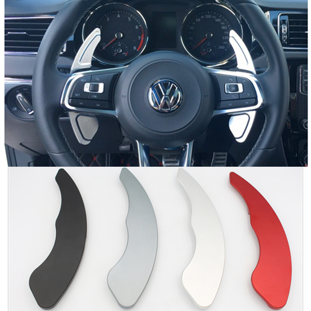 For VW Golf Polo GTI R Rline MK7 MK7.5 Volkswagen Car Steering Wheel Shift Paddles Extend DSG Gear Speed Stickers Car Accessoriy