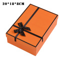 Christmas Gift Box with Bowknot/ Christmas Paper Bag for Holiday Decorative Wrapping for Christmas Gift Packaging Women Gifts