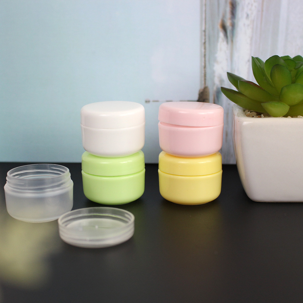 10pcs Cosmetic Jar 10g Makeup Jar Pot Face Cream Lotion Cosmetic Container Travel Refillable Bottles