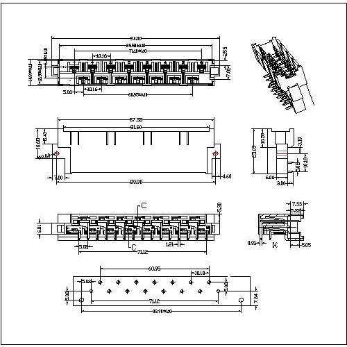 Dmr Xx Xxx D04 Right Plug Type High Power Connectors 15 Positions Model Jpg