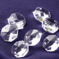 100Pcs/lot 16mm 2 holes Crystal Octagon Bead Prism Chandelier Crystal