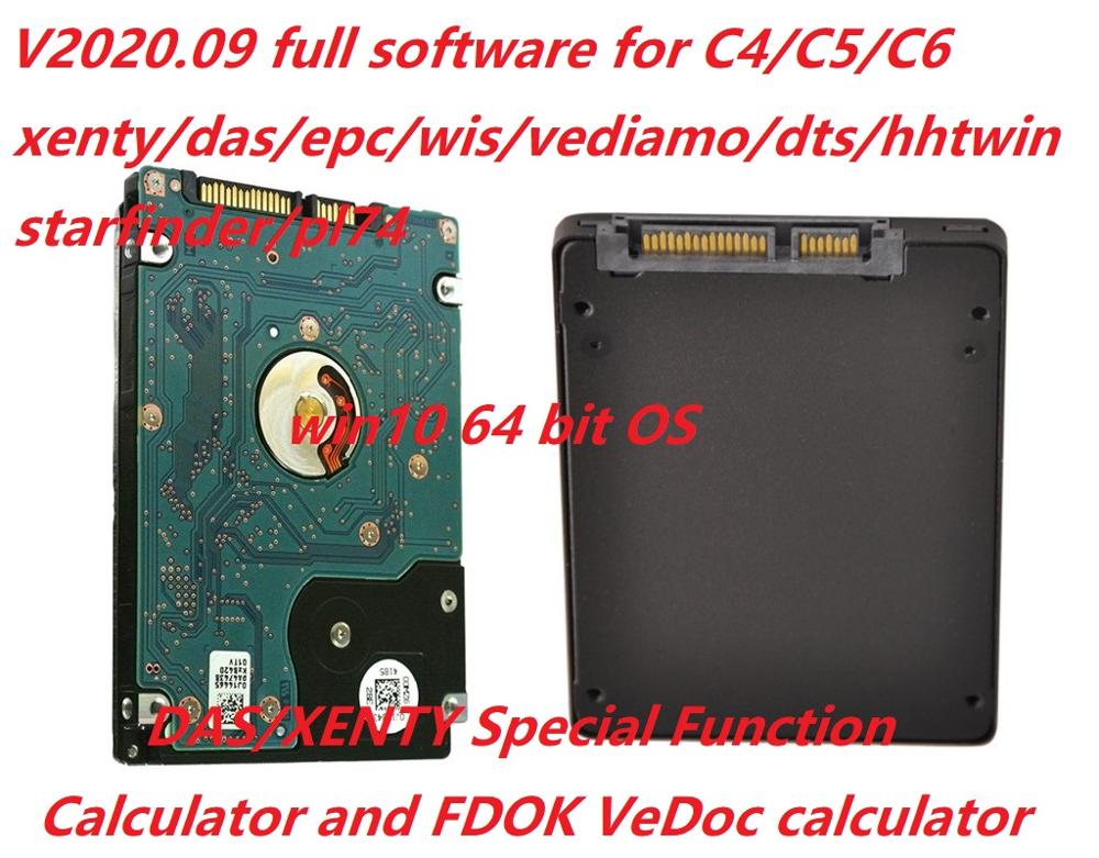 V2020.09 MB STAR C4 C5 6 VCI full Software XENRY/SCN/DAS/EPC data card/HHTwin/WIS//EWA/Starfinder/VEDIAMO/DTS-Monaco/FDOK/VeDoc