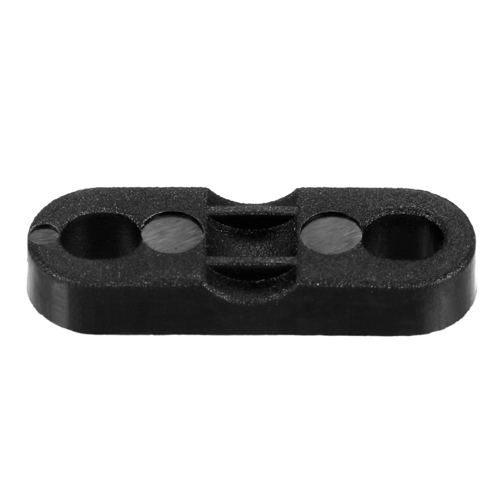 Uxcell 100pcs Nylon Black Cable Clip Clamp for 3.6mm Diameter Cord Tie Mount Screws Fixed Base Fasteners Securing Lines