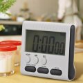 Magnetic Large LCD Digital Kitchen Timer with loud Alarm Cooking Digital Time Reminder Count Up Down Clock to 24 Hour 78x73x25MM