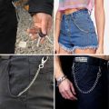 1 Pc 16" Punk Belt Wallet Chain Waist Pants Chain Pocket Chain with Keyring Jewerly