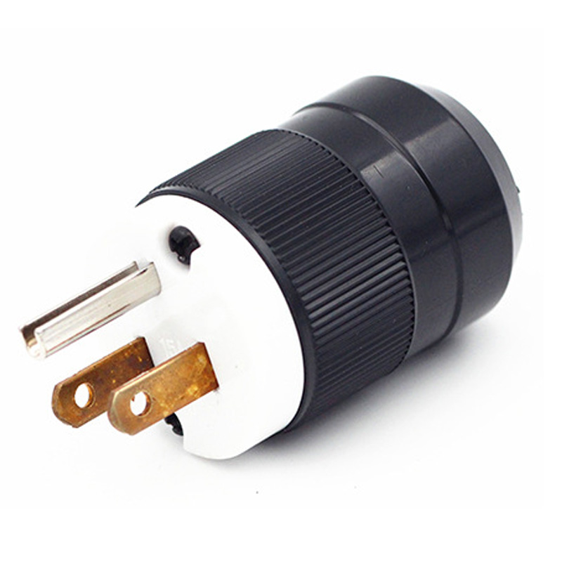 125V 15A L5-15p L5-15R copper Female male wired lock connector US industry Generator control nema power plug Receptacle Socket