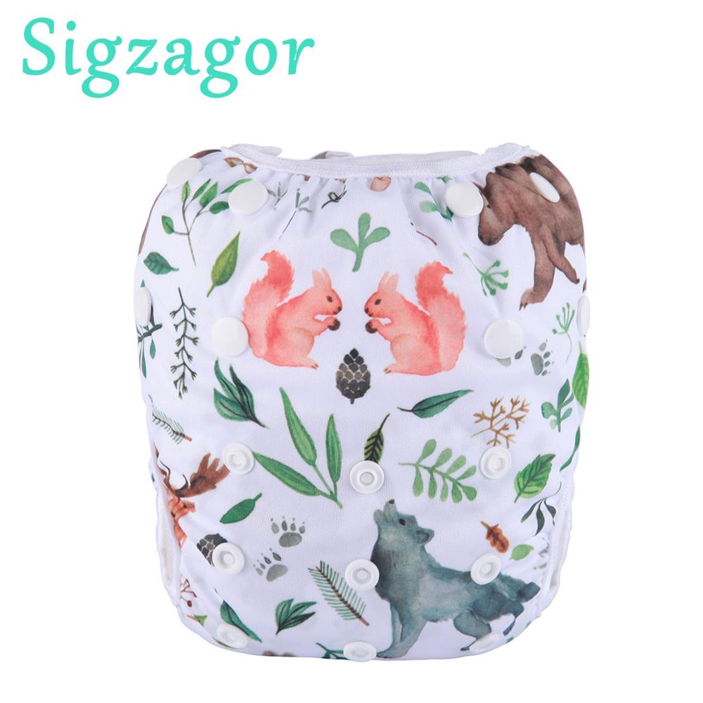 [Sigzagor]Swim Diaper Nappy Pants Reusable baby infant boy girl toddler 0-3 years All IN ONE,One Size 76 Choices 6lbs-26lbs