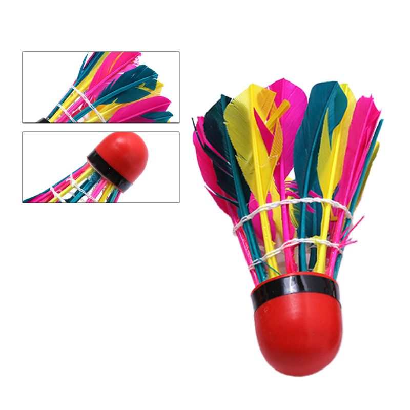 Free shipping 11Pcs/Tube Colorful Badminton Balls Durable Feather Shuttlecock Gym Exercise Sport Training Accessories