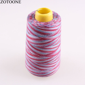 Machine Industrial Sewing Thread Spool Rainbow Polyester sewing thread Multicolor Sewing Suppiles 3000Y/Spool 40S/2