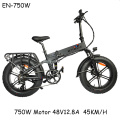 (EU STOCK) Electric bike 48V12.8A 20*4.0 Fat Tire electric Bicycle 750W 45KM/H Powerful Mountain ebike Snow/8Speed Full throttle