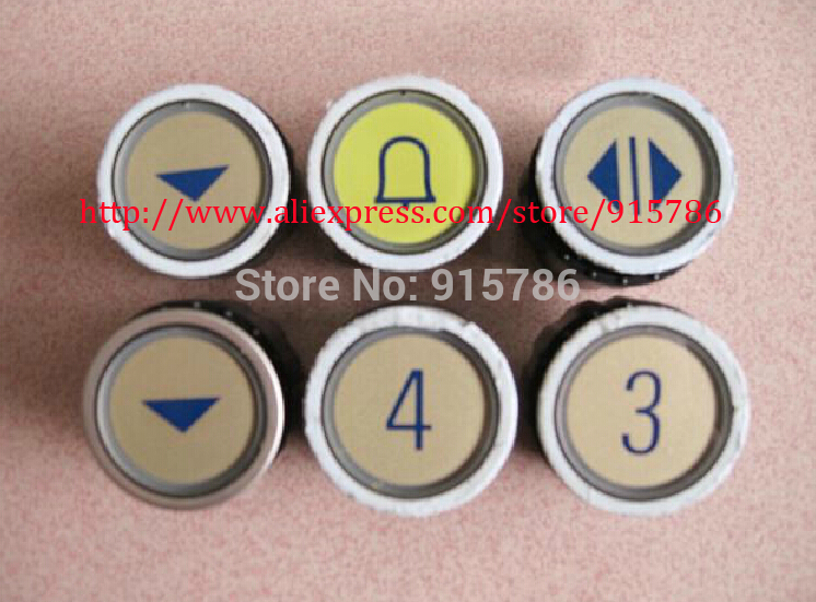 Free shipping Elevator buttons / D-type radio button / M-shaped elevator buttons round
