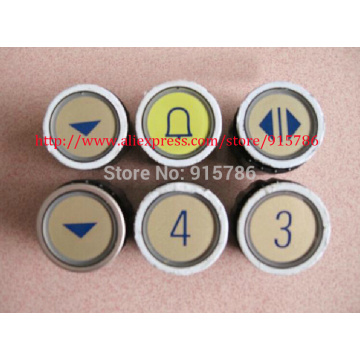 Free shipping Elevator buttons / D-type radio button / M-shaped elevator buttons round