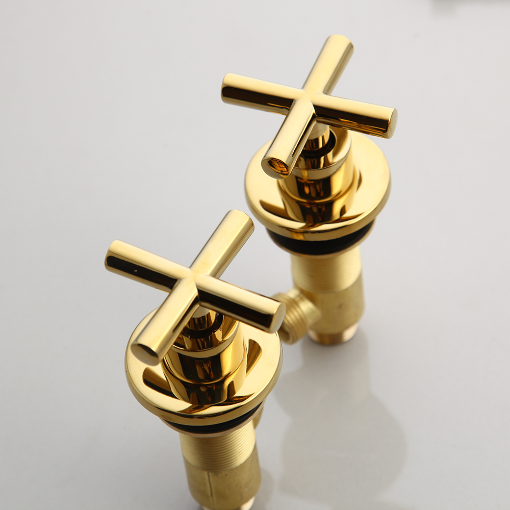 Monite Matte Black Bathroom Bathtub Faucet Joint & Split Style Multiple Color Wall Mounted Basin Sink Mixer Tap Faucet