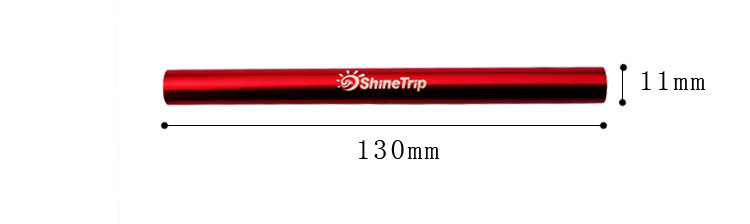 ShineTrip 4 pcs aluminum alloy tent pole repair tube single rod mending pipe lengthen13cm suitable below 8.5mm tent accessories