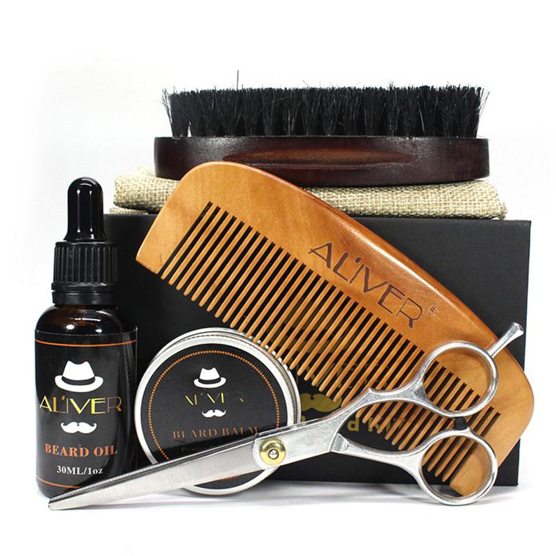 BellyLady Men 100% Natural Organic Beard Oil Beard Comb Styling for Men Beard Groomed Beard Growth Care Set Smoothing Beard Care