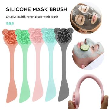 Double-sided Facial Cleansing Brush Nasal Brush Silicone Face Body Mask Exfoliating Brush Skin Care Tools