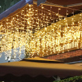 5M LED Curtain Icicle Fairy String Light Outdoor Christmas Wedding Party Window Festoon LED String Light Garland