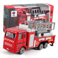 Fire truck Car Model Toy Diecast Engineering Toy Mining Car Truck Children's Birthday Gift Fire Rescue Boy Christmas Gift