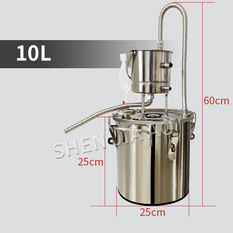 10L/20L 304 Stainless Steel Boiler Alcohol Wine Making Kit Device Home Brew Kit Water Distiller Equipment 1pc
