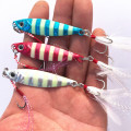 1PC Luminous Long Metal Jig Fishing Lure Slow Cast Jigging Spoon 15G 20G 30G 40G 60G Artificial Shore Lead Metal Bait Sea Tackle