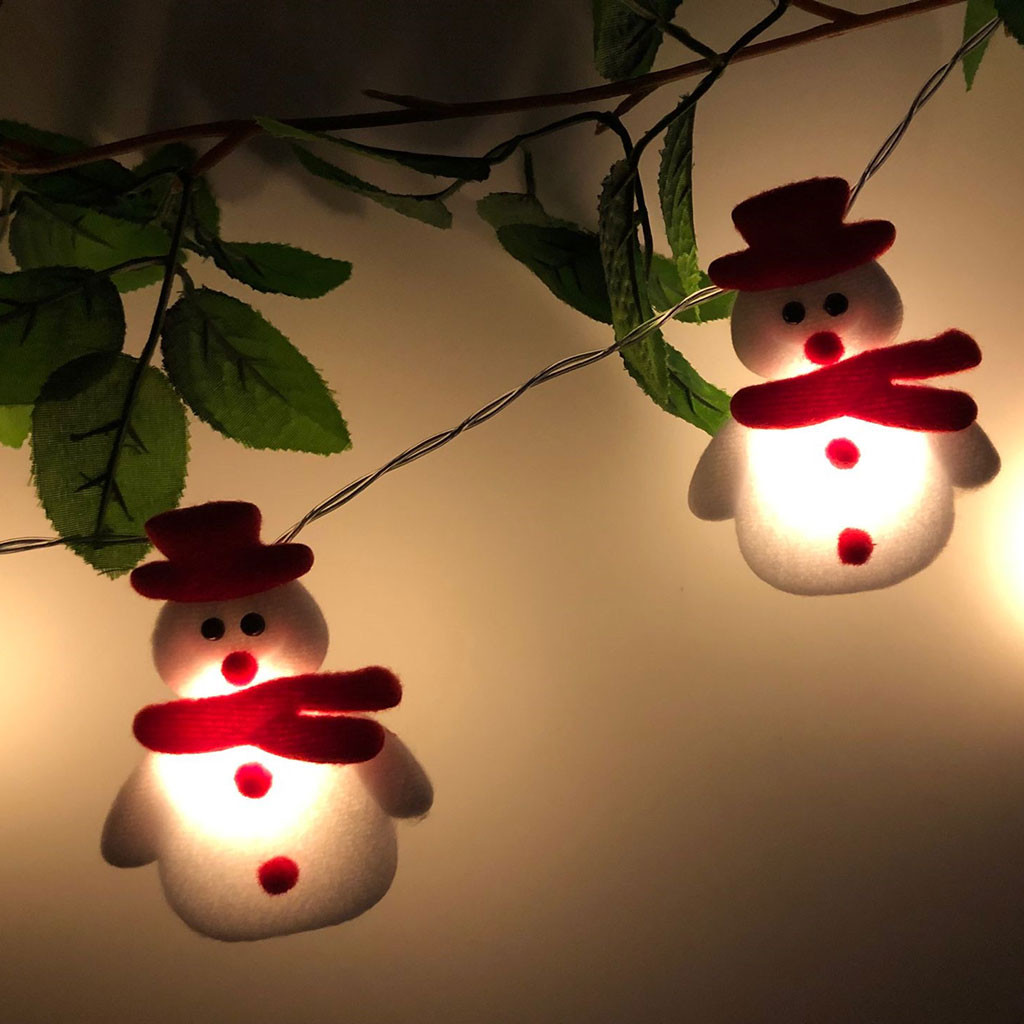 Snowman Christmas Tree LED Garland String Lights Christmas Decoration For Home 2020 Christmas Ornaments Navidad Natal New Year