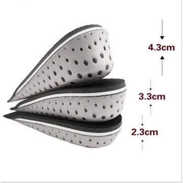 1Pair 2-4cm Shoe Insoles Breathable Half Insole Heighten Heel Insert Sports Shoes Pads Cushion Unisex Height Increase Insoles