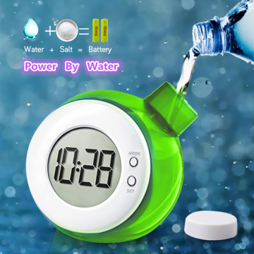 Water Powered Table Clock Child Desk Clock Smart Water Element Mute Calendar Digital Clock Home Decor Kid school Start Gifts