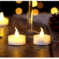 1/6/10pcs Battery Operated Flameless Led Small Candle Battery Powered Tea Lamp No Flashing Christmas Wedding Creative Decor