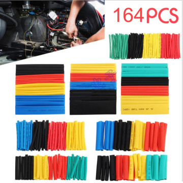 164PCS Heat Shrink Tube bagged composite casing electrical insulation shrinkage environmental protection flame retardant