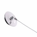 Bathtub Drain Plug With Chain Sink Basin Water Stopper For Bathroom Kitchen Chrome Plated