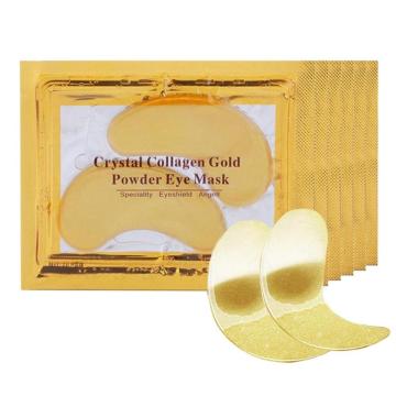 New 2pcs Gold Crystal Collagen Eye Mask Eye Patches Dark Circles Removal Eye Patches for Face Care Free Shipping Dropshipping