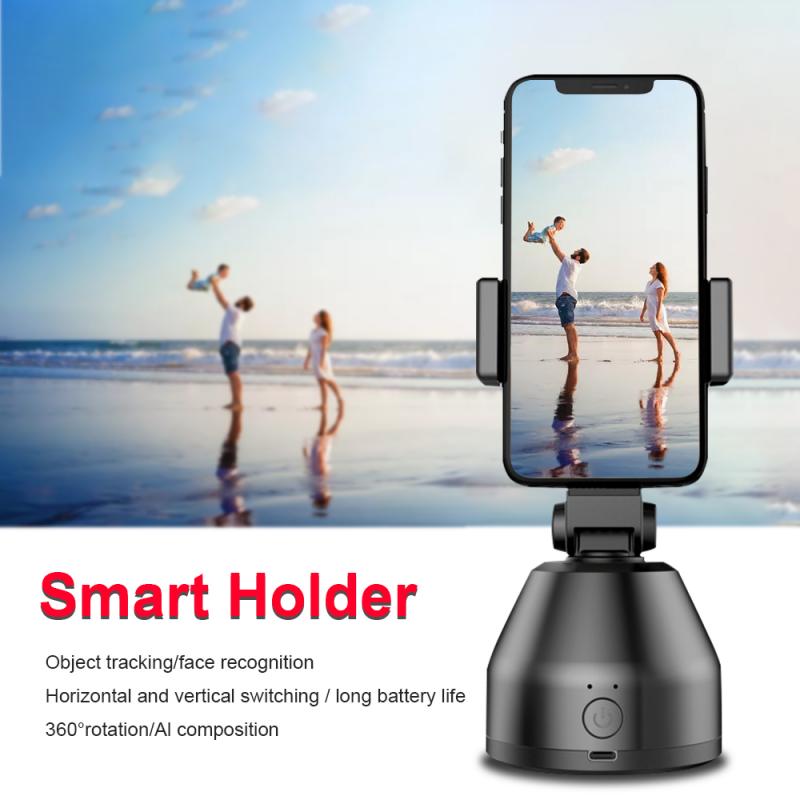 Smart AI Gimbal Robot Cameraman 360° Auto Rotation Face Tracking Object Mobile Phone Stand For Photography/Makeup/Vlog/YouTube