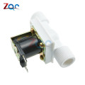 G1/2" Normally Closed Plastic Water Solenoid Valve 110V 220V AC 12V DC Flow Switch 0.02~0.8 Mpa