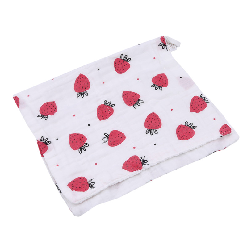 Muslin cotton cute fruit Baby Towels Scarf Swaddle bath Towel Newborns Handkerchief Bathing Feeding Face Washcloth Wipe