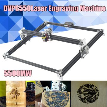 DVP6550 5500MW Laser Engraver Axis DIY Logo Mark Engraving Machine Desktop CNC Wood Router/Cutter/Printer Mini CNC Engraver