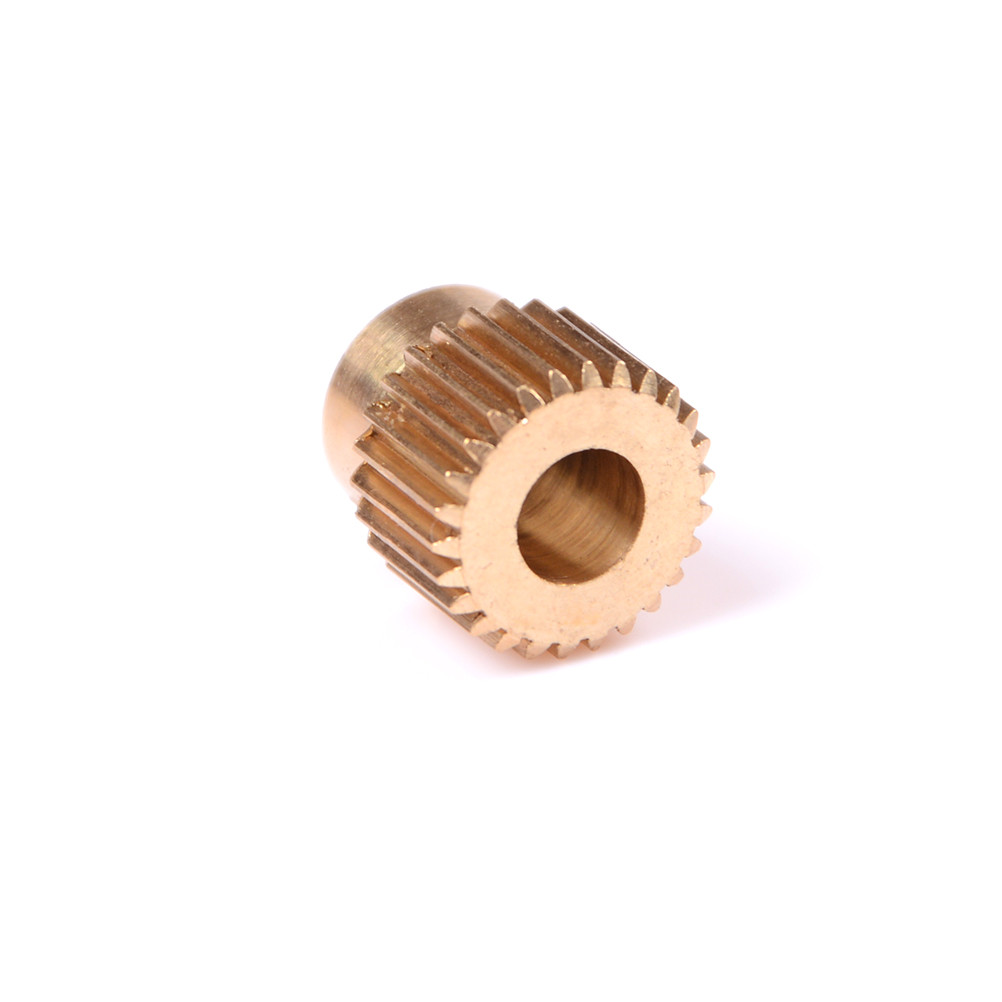 Copper 26 Tooth Motor Shaft 5mm Gear Brass Wire for 3D Printer Extrusion Feeder Extruder Gear Wheel