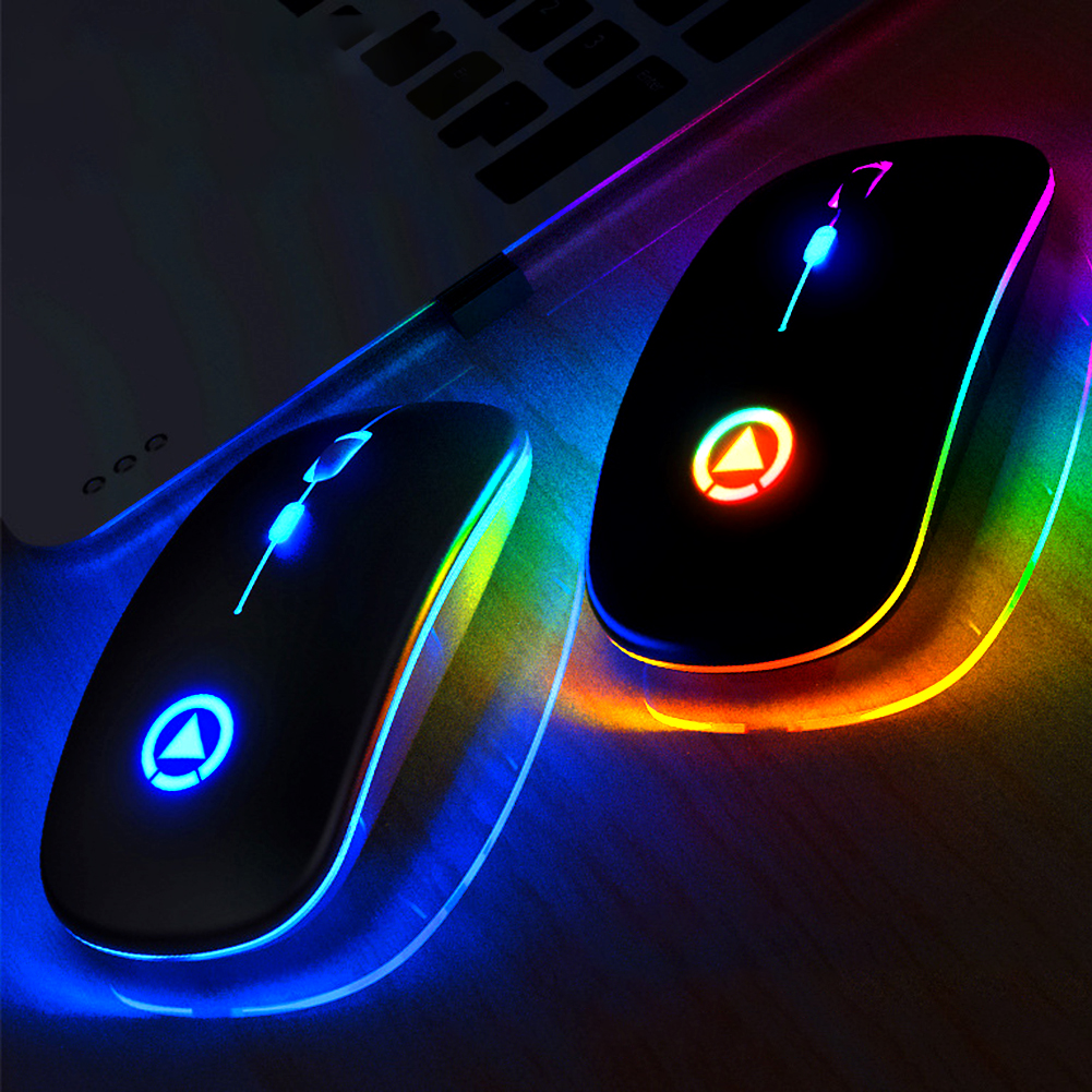 Backlight Laptop Mouse USB Rechargeable Wireless Silent Colorful LED Mice Optical Ergonomic Gaming Mouse Computer