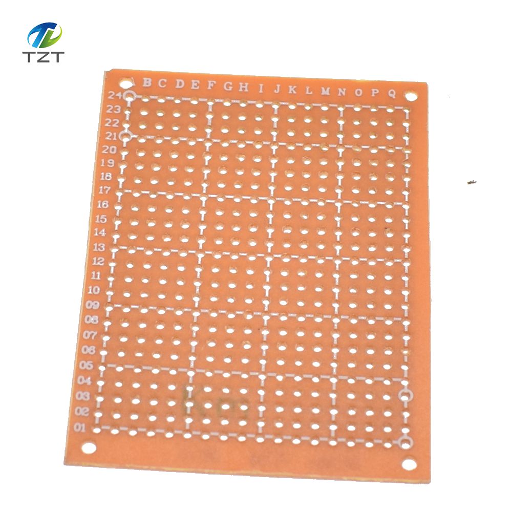 100Pcs 5*7 PCB 5x7 PCB 5cm 7cm DIY Prototype Paper PCB Universal Board yellow