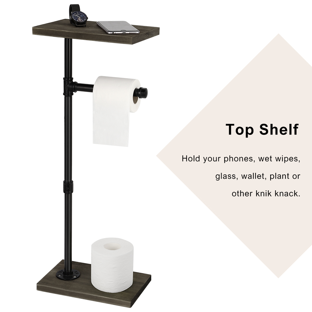 Free Standing Tissue Paper Holder for Toilet