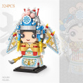 LOZ Action Figures Chinese Classical Peking Opera Building Blocks Juguetes Creator Characters Bricks Toys for Kids Gifts