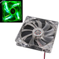 Factory Price Binmer Green Quad 4-LED Light Neon Clear 120mm PC Computer Case Cooling Fan Mod 160830