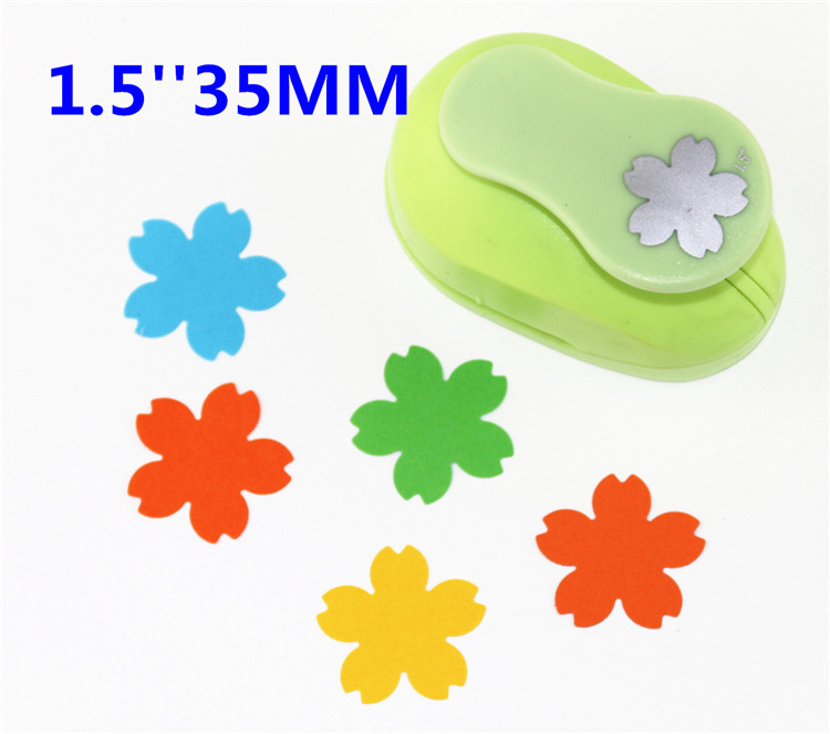 free ship Cherry blossoms punch paper cutter crafts scrapbook Embossing device kid hole punches cortador de papel S2934-8