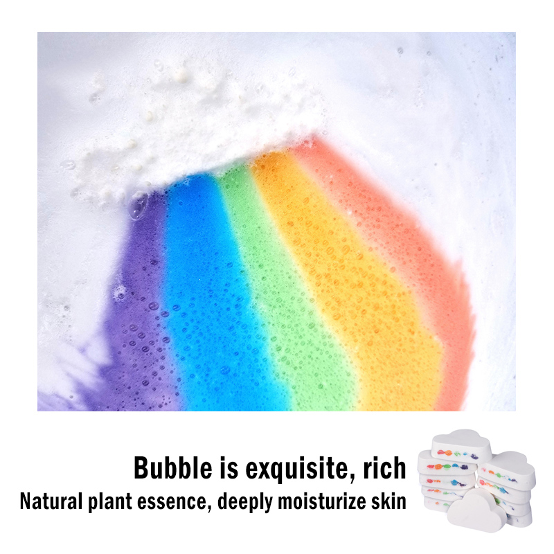 Salt Rainbow Soap Bath Bomb Bubble Bath Moisturize The Skin Hot Sale Soap Handmade Essential Oil Moisturizing Soap Bath