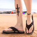 SAGACE Summer Fashion Men Massage Slippers Big Size Non-slip Flip Flops For Male 2020 Newest Beach Shoes Sandals A8