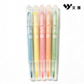 Clear Body Dual Tip Highlighters